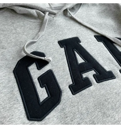 Худі чоловіче Gap Logo Hoodie Light Heather Grey 510981021