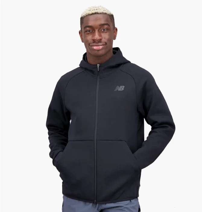 Толстовка мужская New Balance R.W.Tech Fleece Full Zip Black Mj21178Bk