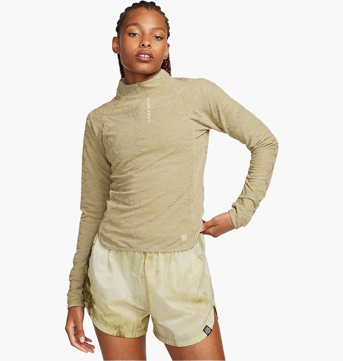 Лонгслів жіночий Nike 1/4 Dri-Fit Trail Yellow FB7637-276