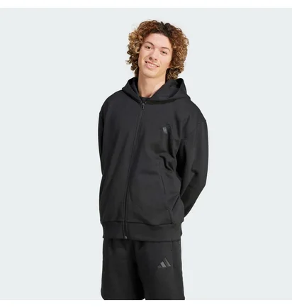 Толстовка чоловіча Adidas All Szn Fleece Full-Zip Black IX1249