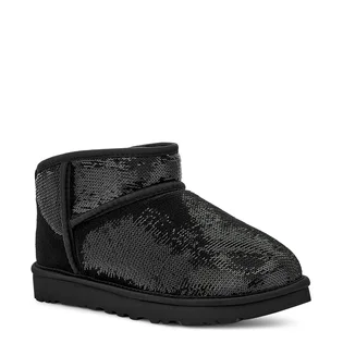 Угги женские UGG Classic Ultra Mini Mirror Ball Boots Black 1151616-BLK