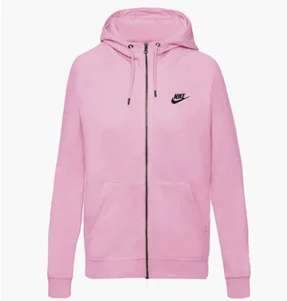 Толстовка женская Nike W Nsw Essntl Flc Fz Hoodie Pink Dx2317-522