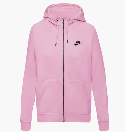 Толстовка женская Nike W Nsw Essntl Flc Fz Hoodie Pink Dx2317-522