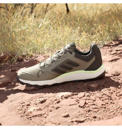 Кросівки унісекс Adidas Tracerocker 2.0 Trail Running Shoes Olive/Black IF0379