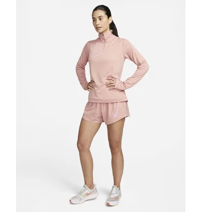 Кофта жіноча Nike 1/4 Dri-Fit Swoosh Peach FB4687-618