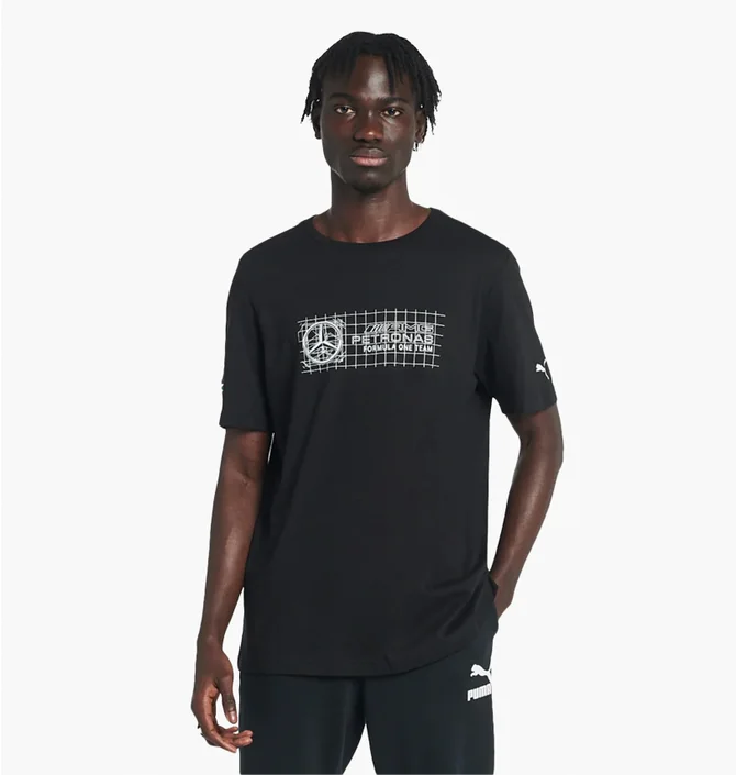 Футболка мужская Puma Mercedes F1 Logo Tee Black 53369301