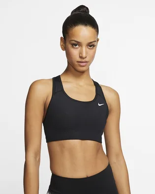 Топ жіночий Nike W Nk Df Swsh Nonpded Bra Black BV3630-010