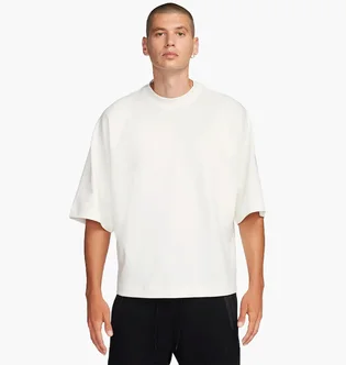 Футболка мужская Nike Sportswear Tech Fleece Reimagined Oversized Short-Sleeve Sweatshirt White FB8165-133