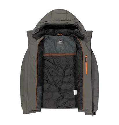 Куртка чоловіча CMP Jacket Fix Hood Stretch Grey 34K0167-E910