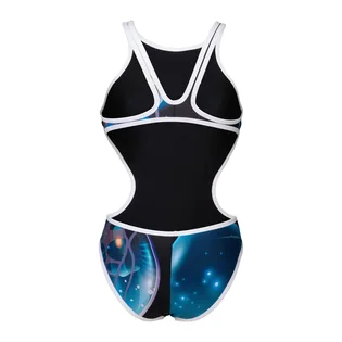 Купальник жіночий Arena One Print Swimsuit Tech Back Blue 008835-150