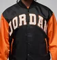 Бомбер мужской Air Jordan Brooklyn Collegiate Varsity Black/Orange HV0099-011