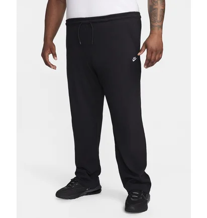 Штани чоловічі Nike Sportswear Club Knit Open-Hem Pants Black FQ4332-010