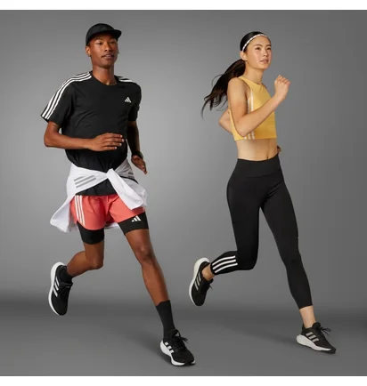 Футболка чоловіча Adidas Own The Run 3-Stripes Tee Black IQ3834