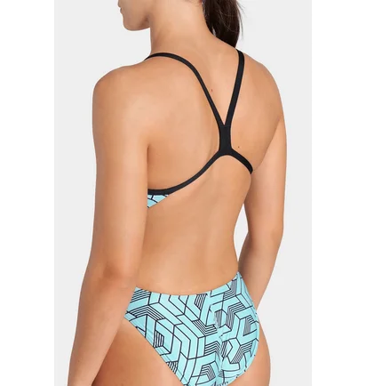 Купальник женский Arena Escape Swimsuit Challenge Back 44 Turquoise 007739-580