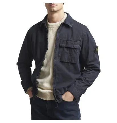 Куртка мужская Stone Island Old Effect Overshirt Black L1S151200008-S00WN-V0120