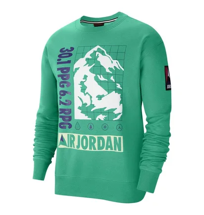 Свитшот мужской Air Jordan Winter Utility MenS Fleece Crew Turquoise CT3491-370