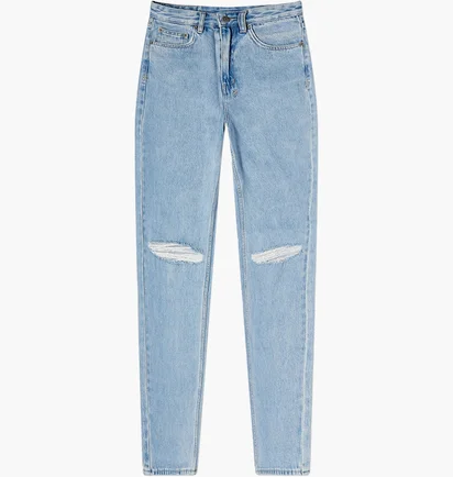 Джинсы женские Ksubi Playback Authentik Trashed Denim Jeans Light Blue WCO23DJ002
