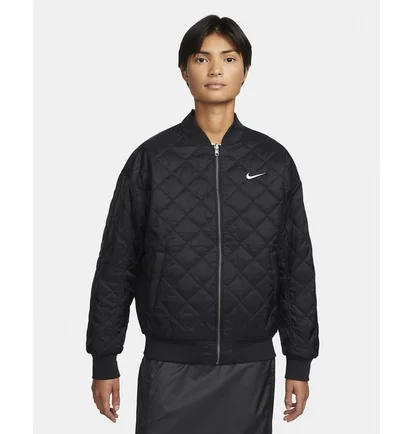 Бомбер жіночий Nike Sportswear Varsity Bomber Jacket Black Dv7876-010