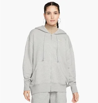 Толстовка женская Nike Sportswear Phoenix Fleece Oversized Full-Zip Hoodie Grey Dq5758-063