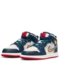 Кроссовки детские Air Jordan 1 Mid Se Ps Beige/Blue FN1352-400