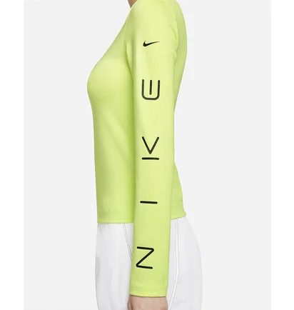 Лонгслів жіночий Nike Womens Asymmetrical Long-Sleeve Top Yellow CZ8188-736