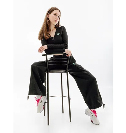 Штани жіночі Nike W Nsw Wvn Os Pant Hr Sw Black FJ4934-010