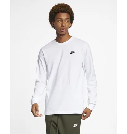 Лонгслів чоловічий Nike Club Ls Tee White AR5193-100