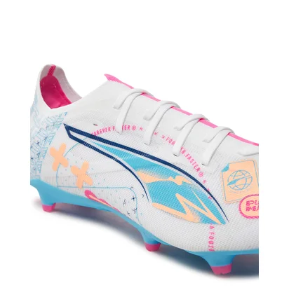 Бутси унісекс Puma Ultra 5 Match Fg/Ag Volume Up F01 White 108064-01
