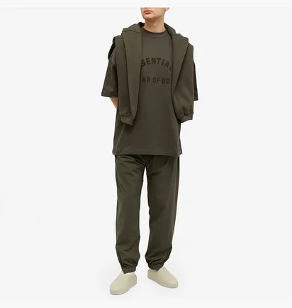 Спортивний костюм чоловічий Fear of God Essential Olive 125SP242000F__160SP242000F