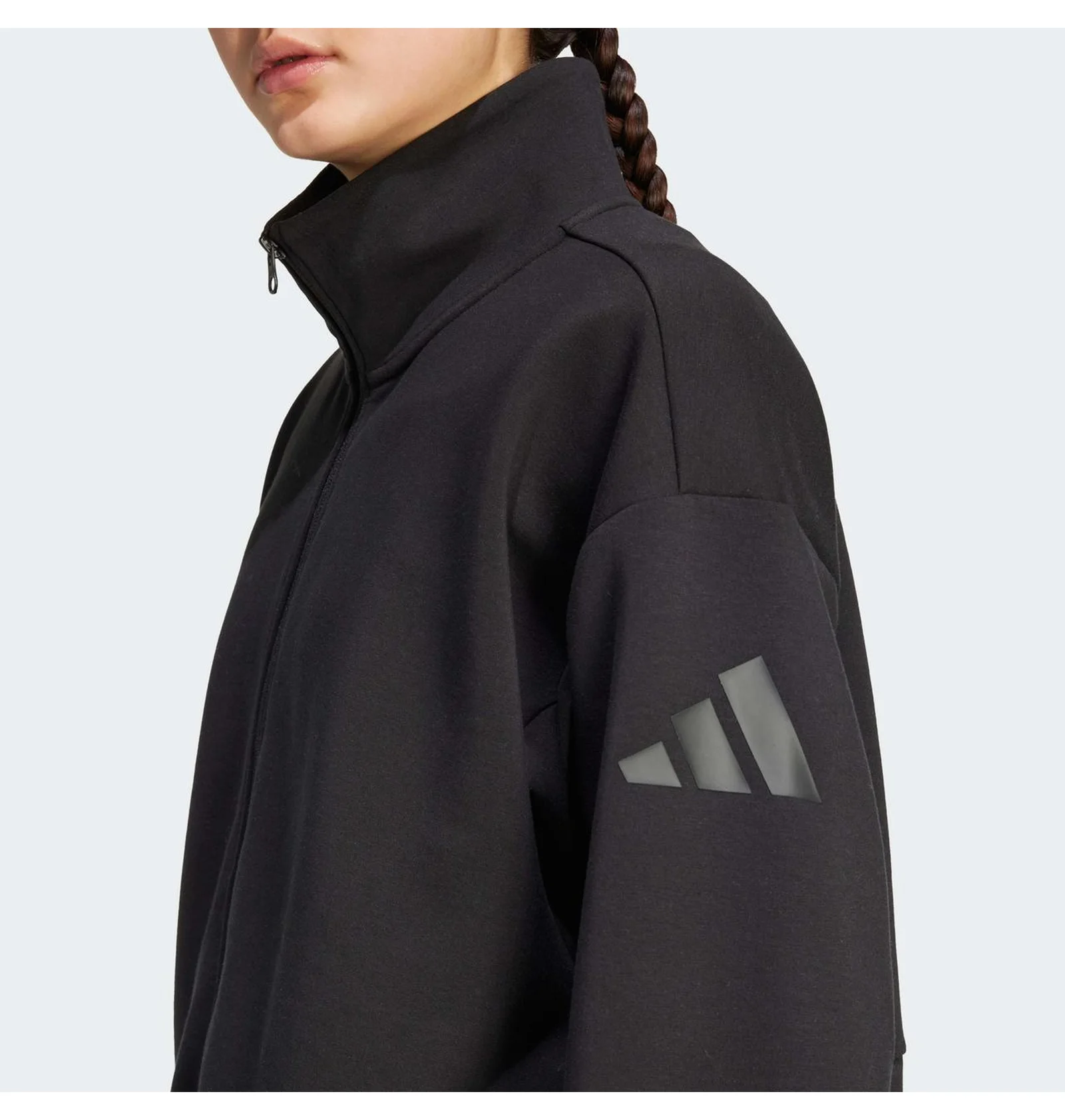 ᐉ Олимпийка женская Adidas All Szn Soft Lux Loose Full-Zip Black