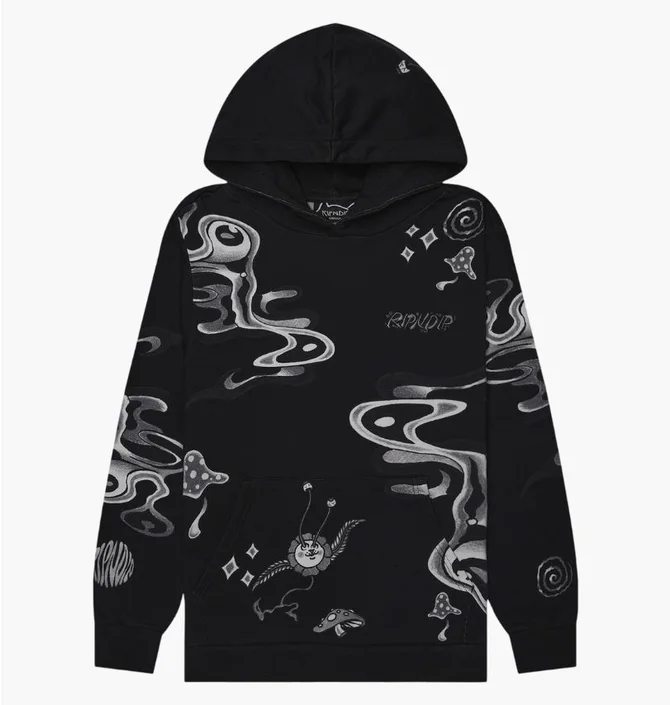 Худі чоловіче RipNDip Space Walk Black RNDFAL24120