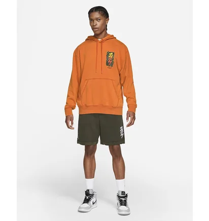 Худи мужское Air Jordan Mens Performance Hoodie Orange DH0598-893