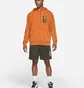 Худи мужское Air Jordan Mens Performance Hoodie Orange DH0598-893