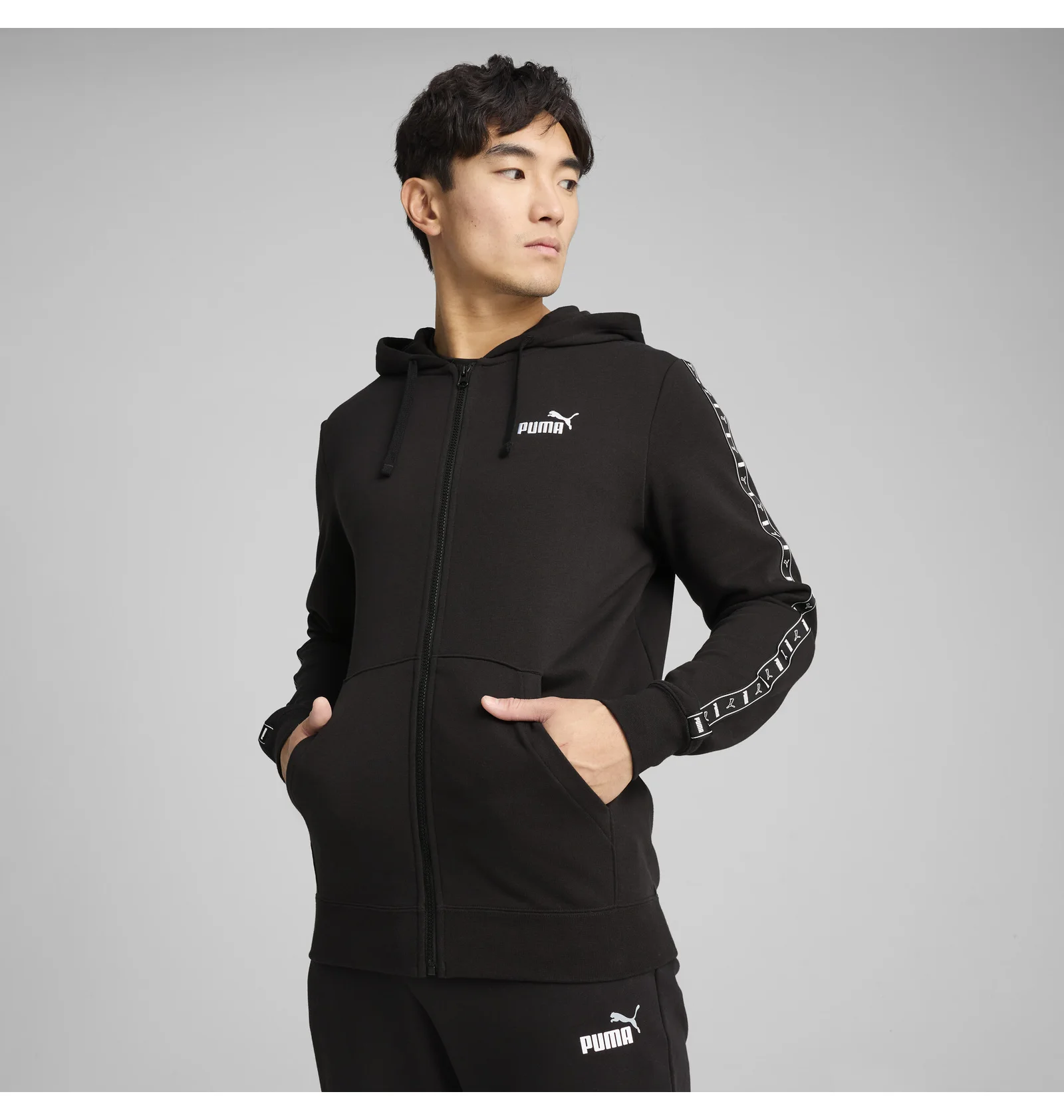ᐉ Толстовка мужская Puma Ess Tape Full-Zip Hoodie Black 684678-01