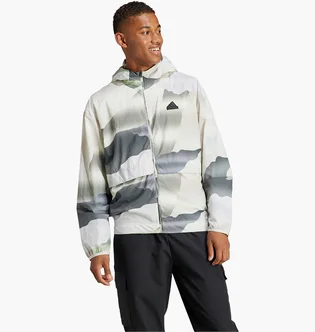 Толстовка чоловіча Adidas City Escape Full-Zip Hoodie Beige/Grey IN3707