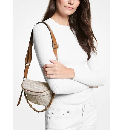 Сумка жіноча Michael Kors Slater Beige/Brown 30S2G04M1B-VANILLA-ACORN-56995