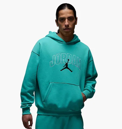 Худи мужское Air Jordan MenS Brooklyn Fleece Oversized Pullover Hoodie Blue IB7241-392