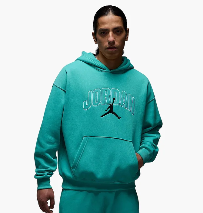 Худи мужское Air Jordan MenS Brooklyn Fleece Oversized Pullover Hoodie Blue IB7241-392