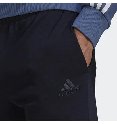 Штани чоловічі Adidas Essentials French Terry Tapered Cuff Logo Pants Black GK8979