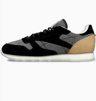 Кросівки чоловічі Reebok Cl Leather Fleck Black/Grey AQ9723