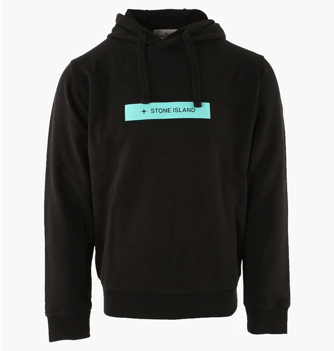 Худі чоловіче Stone Island Hoodie Black 781565585-V0029