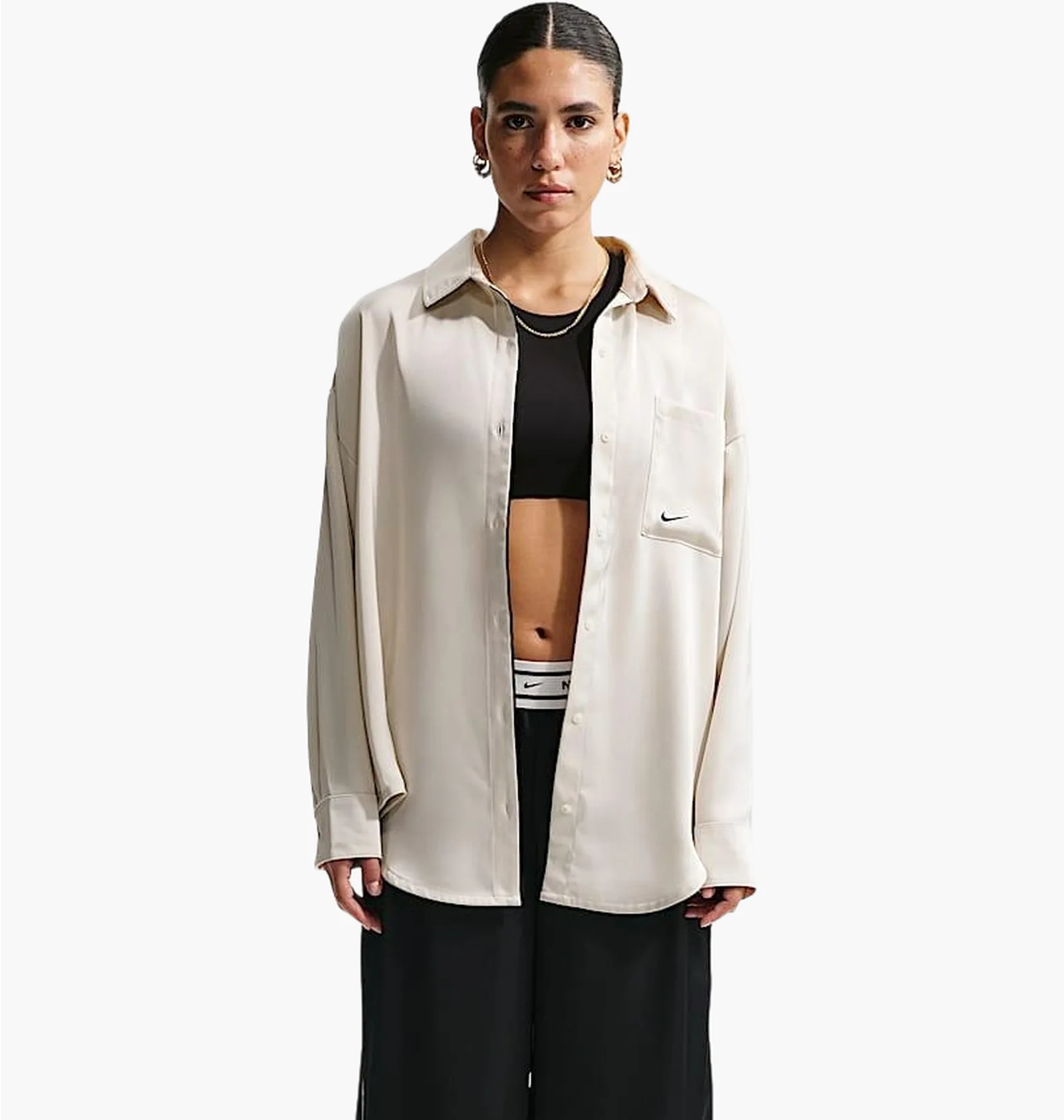 ᐉ Сорочка жіноча Nike Sportswear Oversized Beige IM0575-072