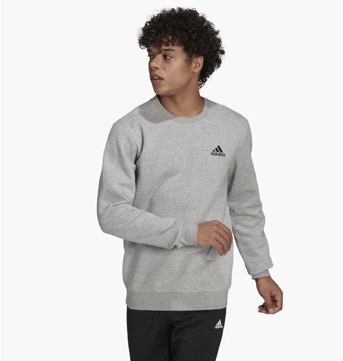 Свитшот мужской Adidas Essentials Fleece Sweatshirt Grey H12221