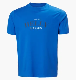 Футболка мужская Helly Hansen Core Graphic T 2.0 Blue 54599-543