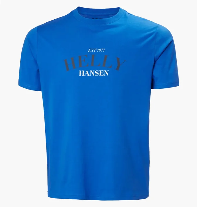 Футболка мужская Helly Hansen Core Graphic T 2.0 Blue 54599-543