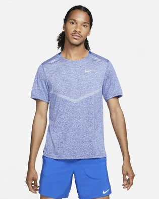 Футболка мужская Nike Rise 365 MenS Dri-Fit Short-Sleeve Running Top Light Blue CZ9184-482