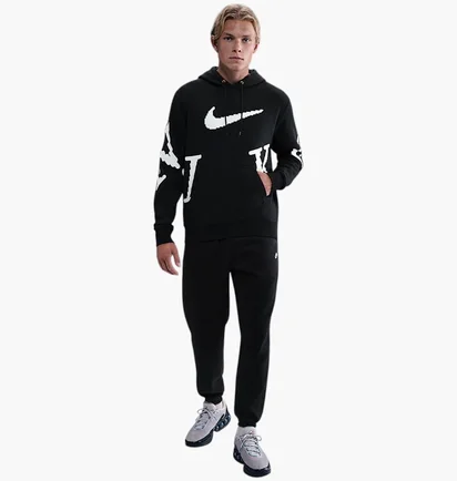 Свитшот мужской Nike M Nk Club Hockey Jsy Neo Vrsty Black IH4258-010