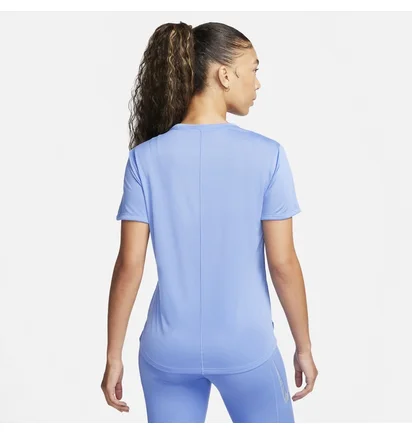 Футболка женская Nike Womens Dri-Fit Swoosh T-Shirt Light Blue FB4696-450