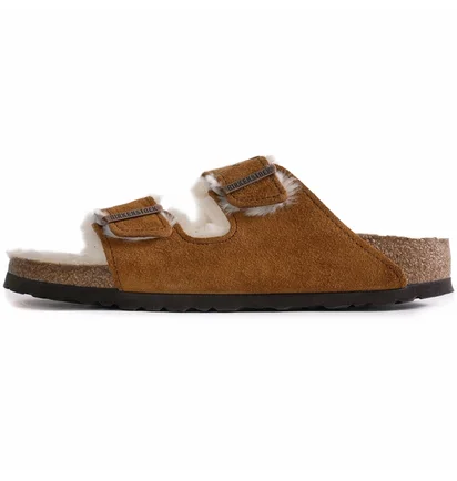 Тапочки женские Birkenstock Arizona Shearling Brown 1001135