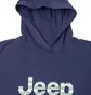 Худи женское Jeep Hooded Cropped Sweatshirt Striped Print Blue O102609-A184